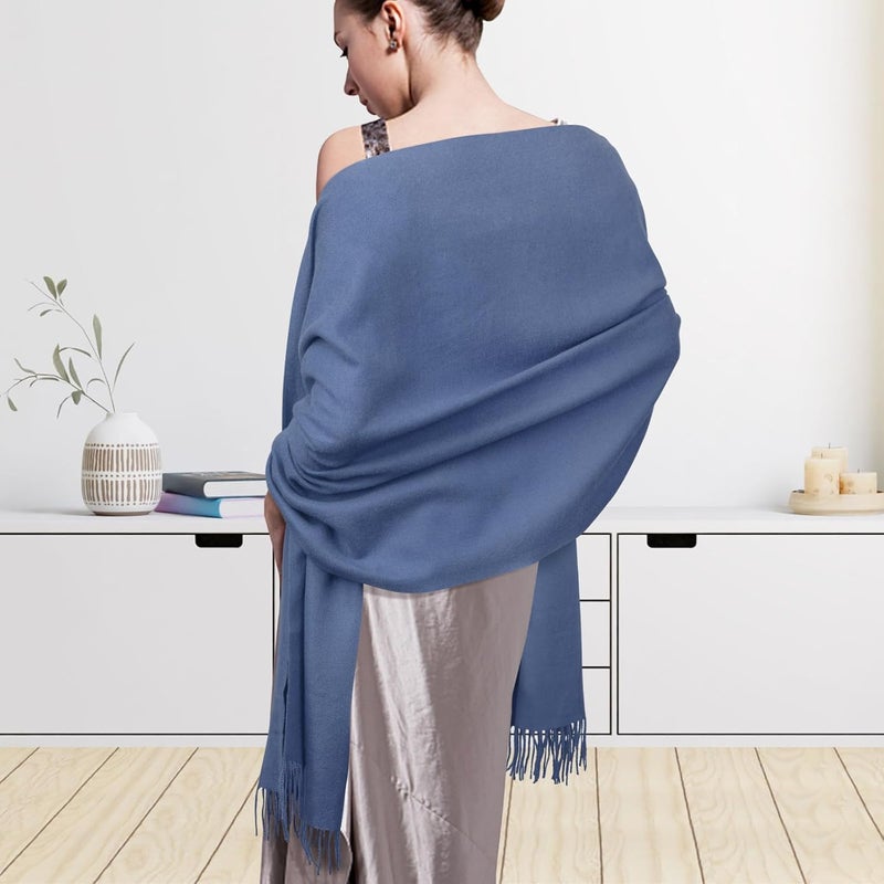 Darller Winter Scarf for Women Pashmina Shawls and Wraps for Evening Dresses Wedding Party Bridesmaid Warm Long Scarves Shawl - Image 3